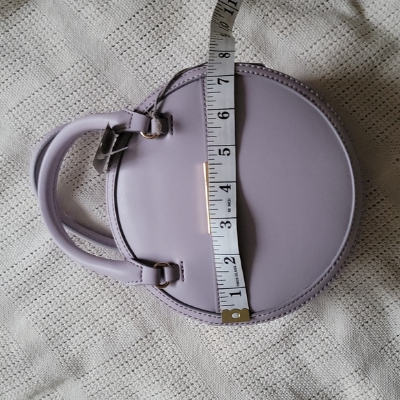 A New Day Lilac Crossbody Circular Round Box Bag Purse Clutch w R… - Picture 5 of 5
